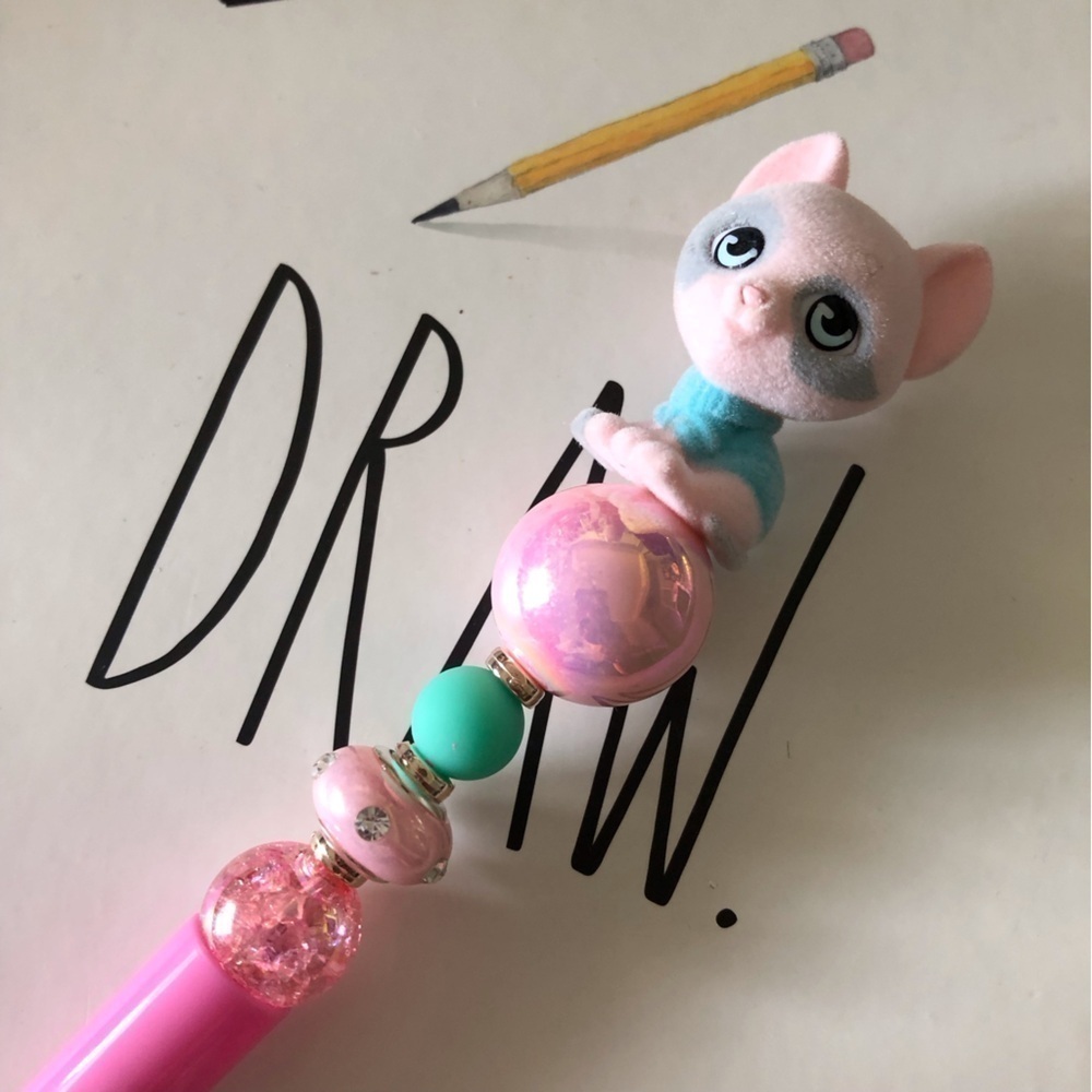 Kitty in my Pocket: Lola Sphynx Cat handmade pen